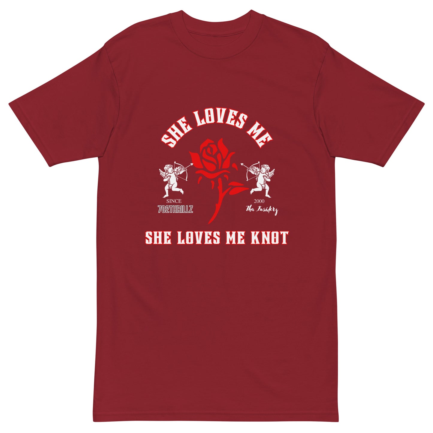 She Loves Me She  Loves Me Knot - Premium Heavyweight Tee