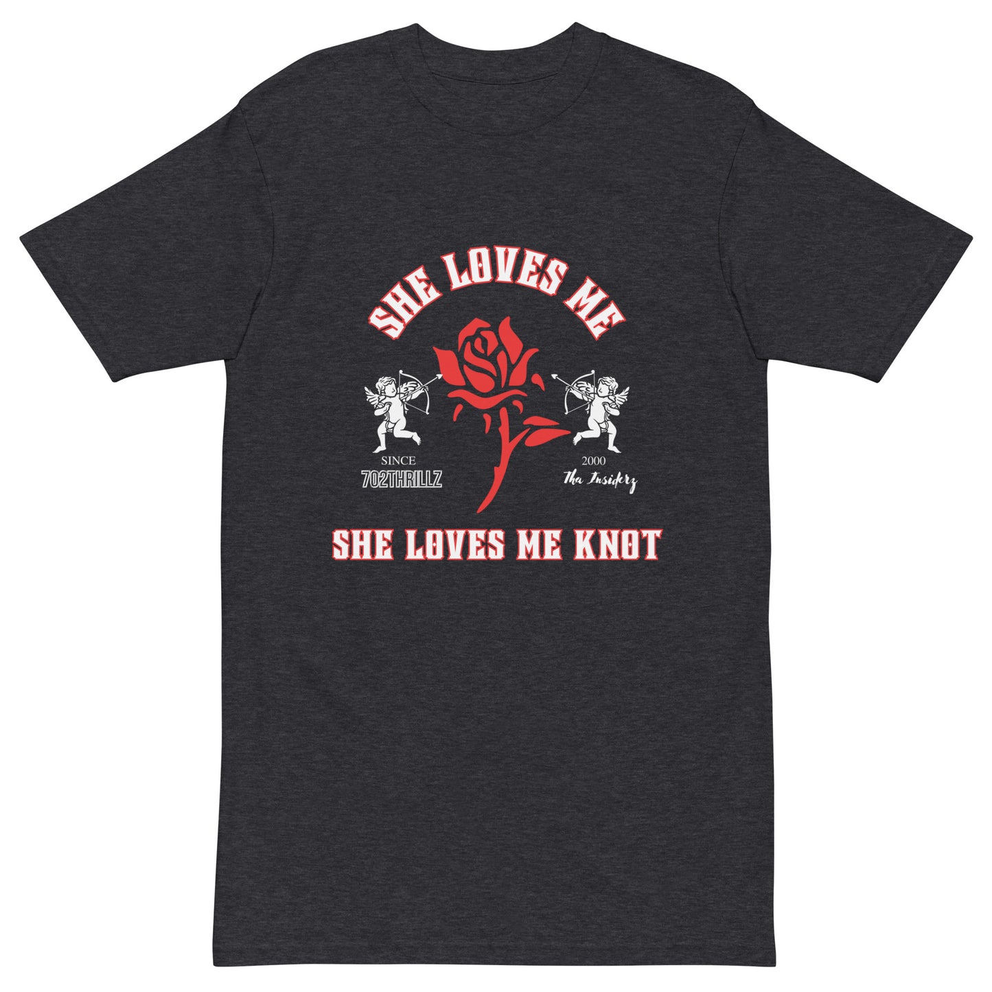 She Loves Me She  Loves Me Knot - Premium Heavyweight Tee